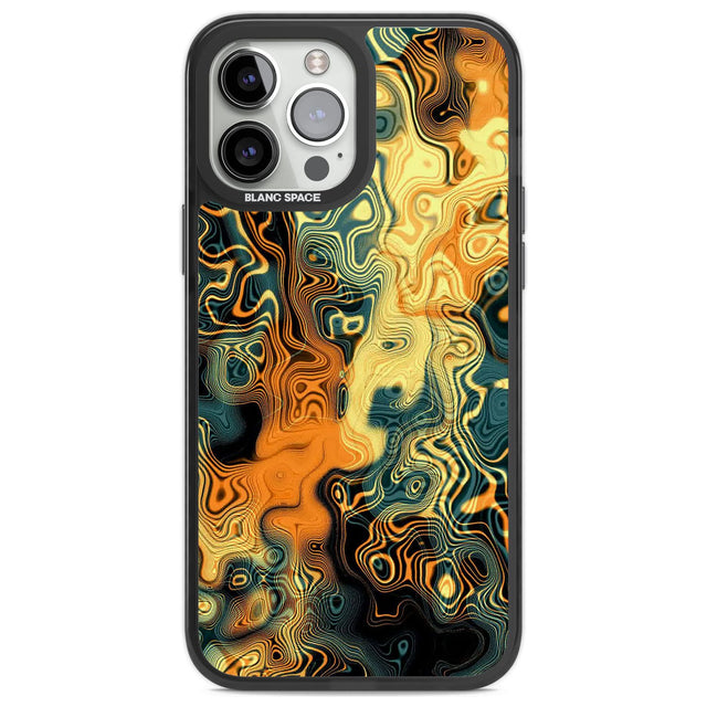 Gold Green Marble Phone Case iPhone 14 Pro Max / Black Impact Case,iPhone 13 Pro Max / Black Impact Case Blanc Space