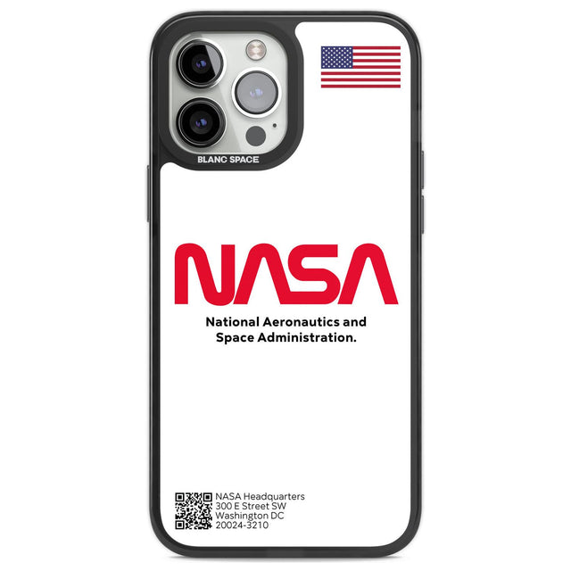 NASA The Worm Phone Case iPhone 13 Pro Max / Black Impact Case,iPhone 14 Pro Max / Black Impact Case Blanc Space