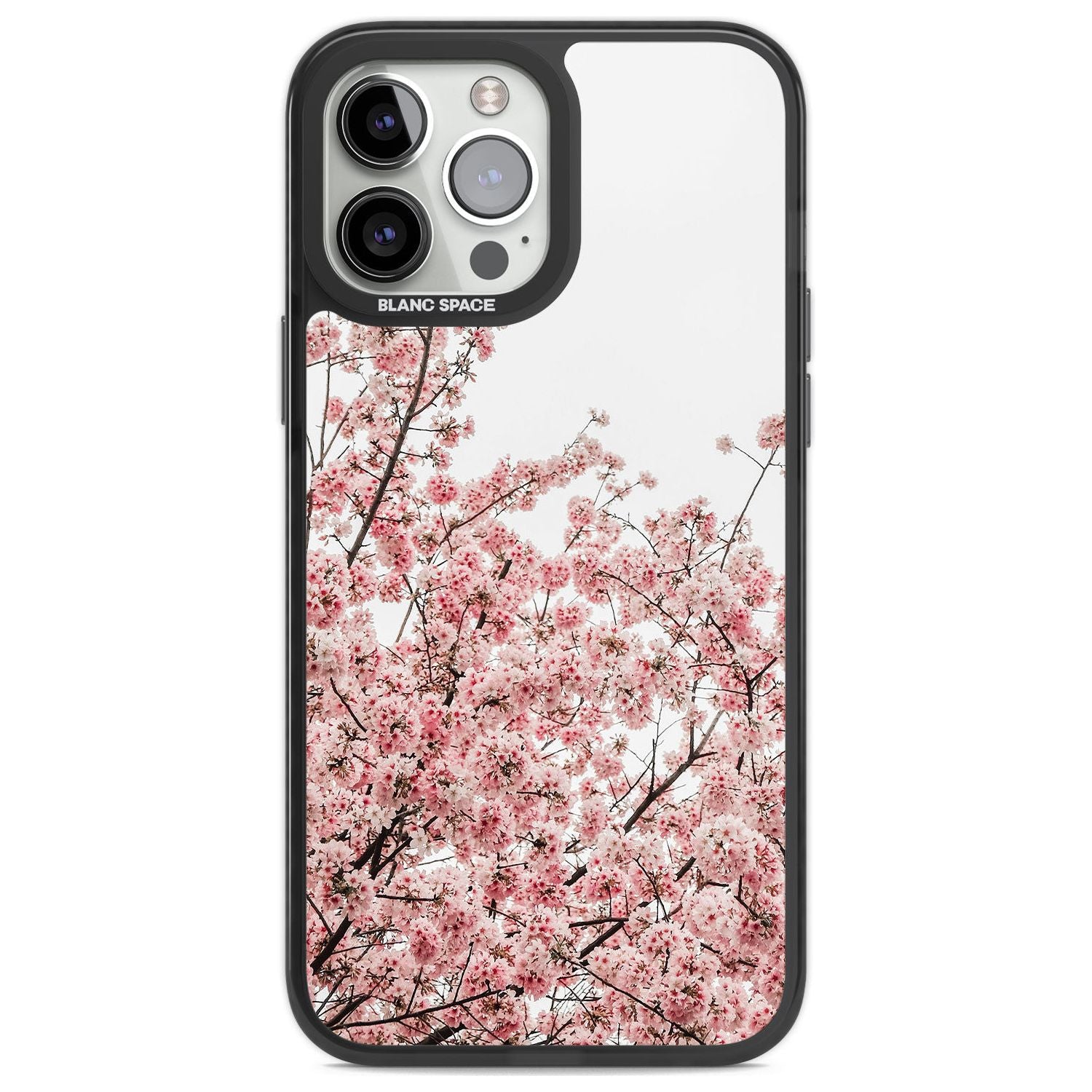 Cherry Blossoms - Real Floral Photographs Phone Case iPhone 13 Pro Max / Black Impact Case,iPhone 14 Pro Max / Black Impact Case Blanc Space
