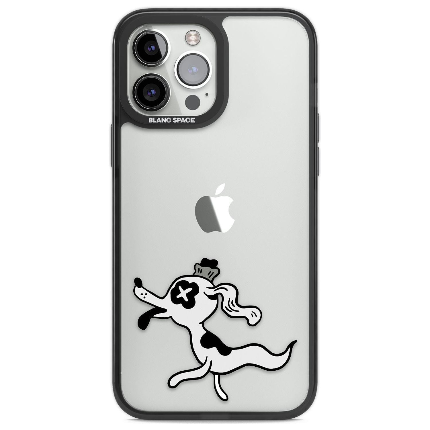 Dog Spirit Phone Case iPhone 13 Pro Max / Black Impact Case,iPhone 14 Pro Max / Black Impact Case Blanc Space