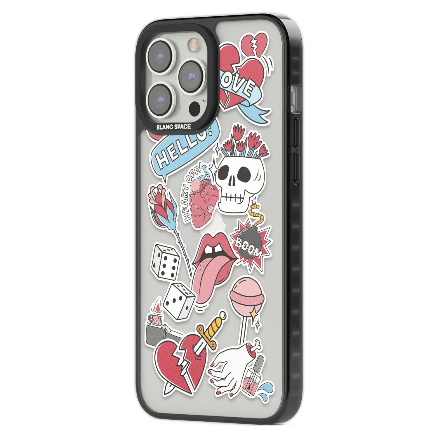 Skull & Flowers Stickers