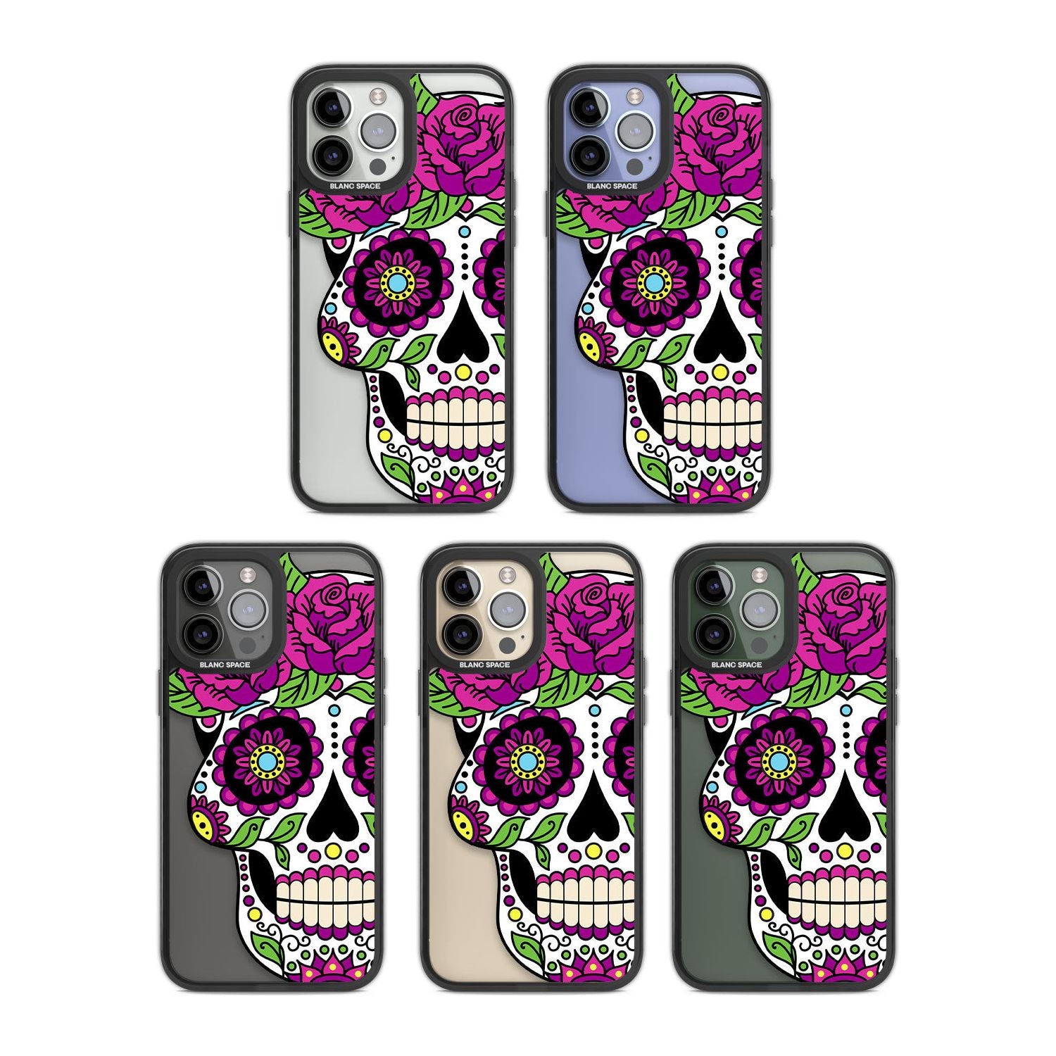 Purple Floral Sugar Skull