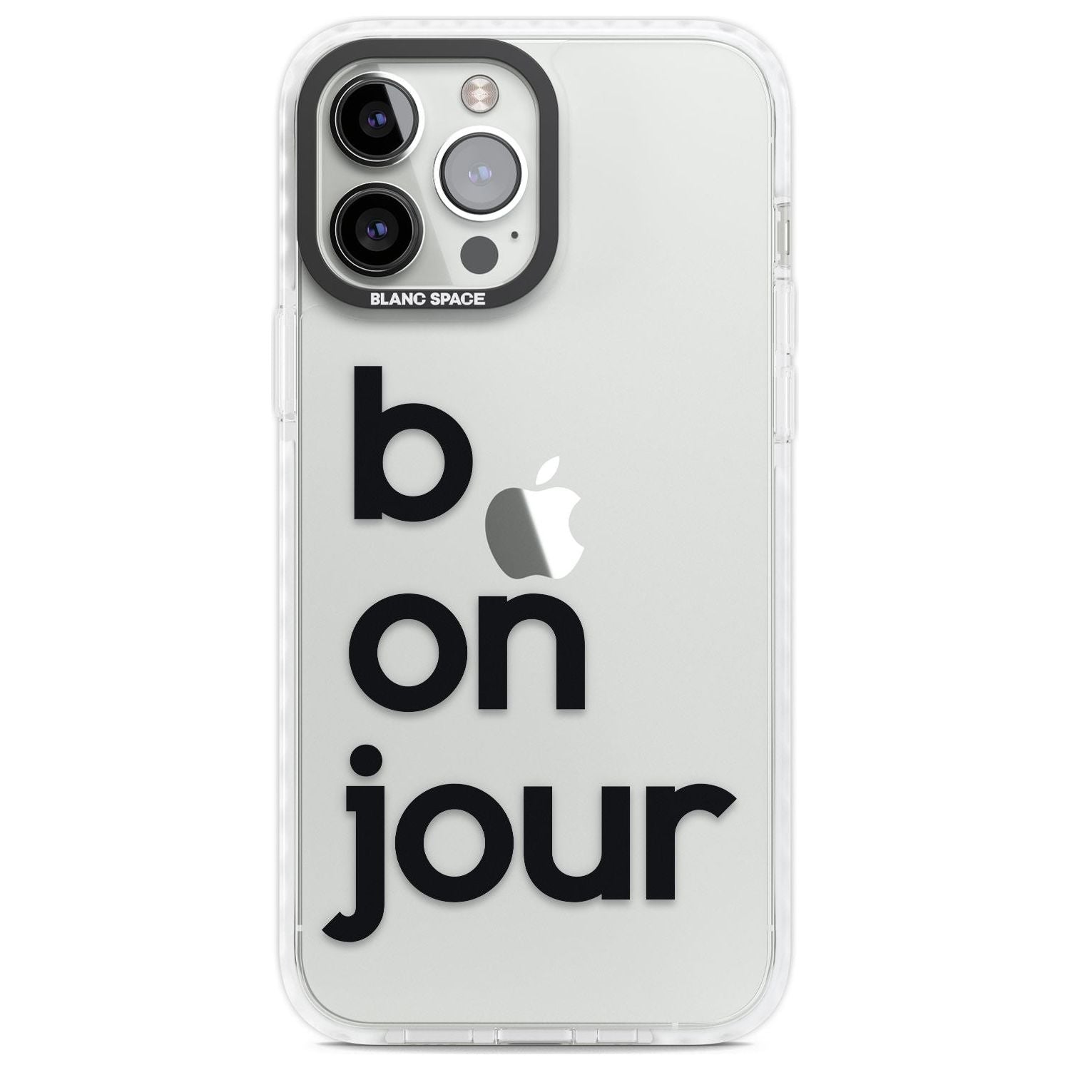 Bonjour Phone Case iPhone 13 Pro Max / Impact Case,iPhone 14 Pro Max / Impact Case Blanc Space