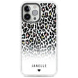 Personalised Pastel Leopard Spots Custom Phone Case iPhone 13 Pro Max / Impact Case,iPhone 14 Pro Max / Impact Case Blanc Space