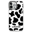 Personalised Cow Print Custom Phone Case iPhone 13 Pro Max / Impact Case,iPhone 14 Pro Max / Impact Case Blanc Space
