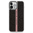Personalised Pink Stripe Leopard Pattern Custom Phone Case iPhone 13 Pro Max / Impact Case,iPhone 14 Pro Max / Impact Case Blanc Space