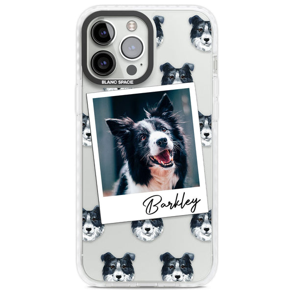 Personalised Border Collie Instant Camera Photo