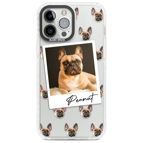 Personalised French Bulldog, Tan - Dog Photo Custom Phone Case iPhone 13 Pro Max / Impact Case,iPhone 14 Pro Max / Impact Case Blanc Space