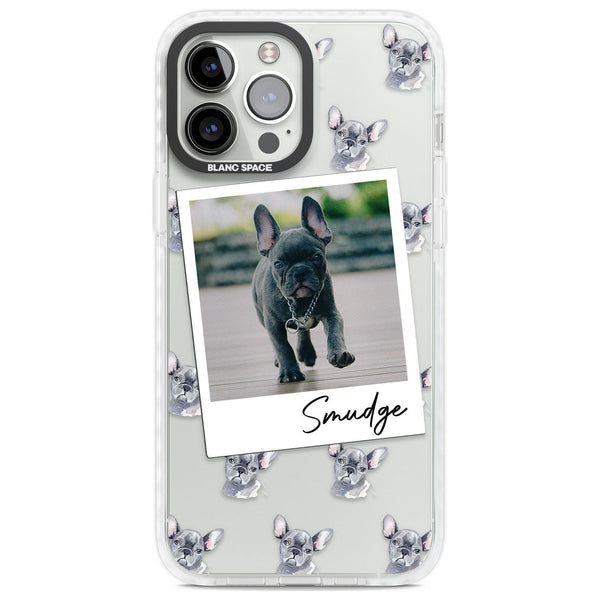Personalised Grey French Bulldog Instant Camera Photo