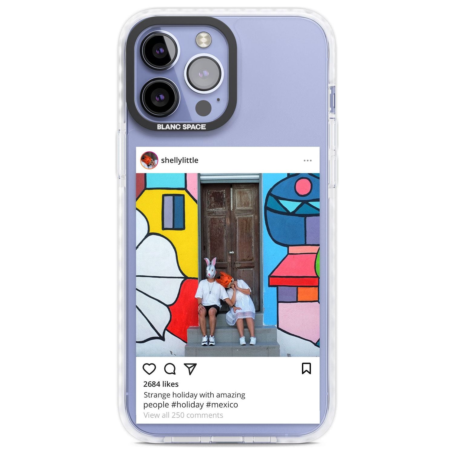 Personalised Instagram Custom Phone Case iPhone 13 Pro Max / Impact Case,iPhone 14 Pro Max / Impact Case Blanc Space