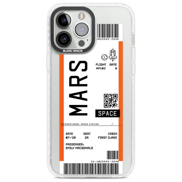Personalised Mars Travel Ticket