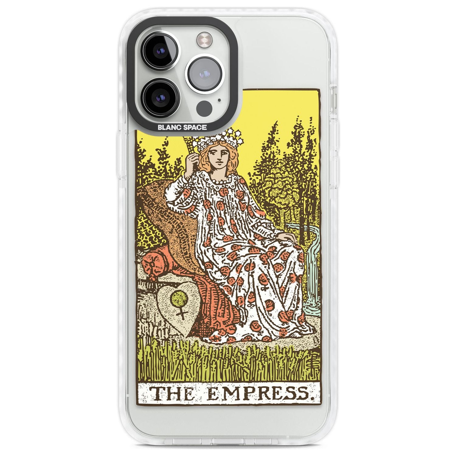 Personalised The Empress Tarot Card - Colour Custom Phone Case iPhone 13 Pro Max / Impact Case,iPhone 14 Pro Max / Impact Case Blanc Space