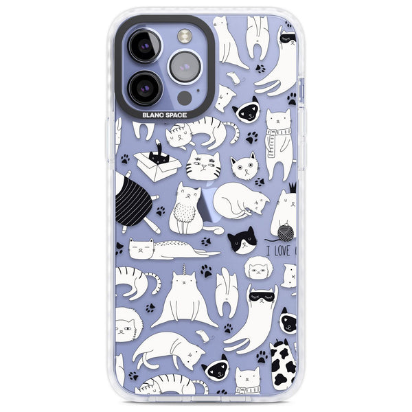 Cartoon Cats (Black & White)