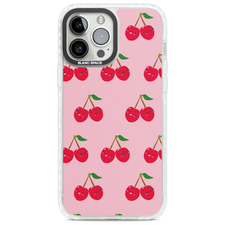Cheeky Cherry Phone Case iPhone 13 Pro Max / Impact Case,iPhone 14 Pro Max / Impact Case Blanc Space
