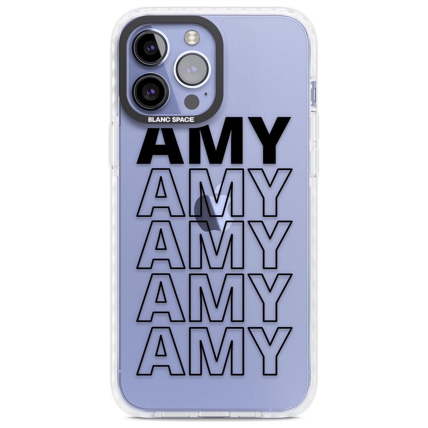 Personalised Clear Text  5E Custom Phone Case iPhone 13 Pro Max / Impact Case,iPhone 14 Pro Max / Impact Case Blanc Space