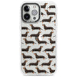 Dachshund (Black & Tan) Watercolour Dog Pattern Phone Case iPhone 13 Pro Max / Impact Case,iPhone 14 Pro Max / Impact Case Blanc Space