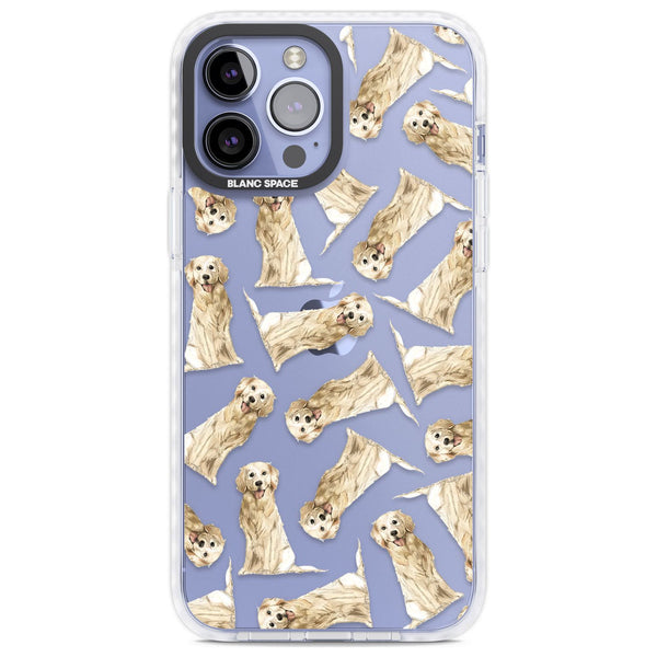 Golden Retriever Watercolor Pattern