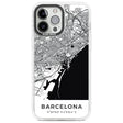 Map of Barcelona, Spain Phone Case iPhone 13 Pro Max / Impact Case,iPhone 14 Pro Max / Impact Case Blanc Space