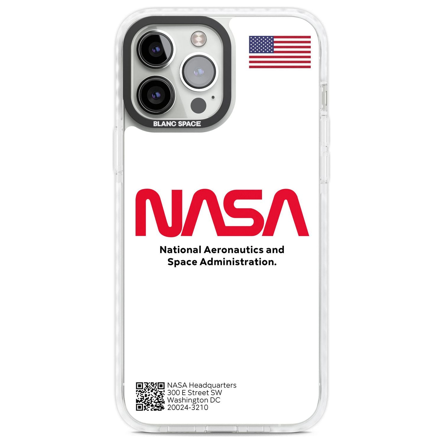 NASA The Worm Phone Case iPhone 13 Pro Max / Impact Case,iPhone 14 Pro Max / Impact Case Blanc Space