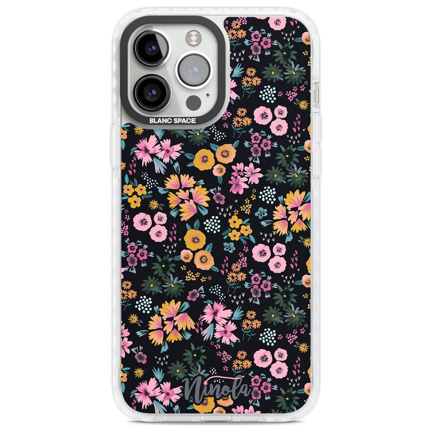 Little Flowers Phone Case iPhone 13 Pro Max / Impact Case,iPhone 14 Pro Max / Impact Case Blanc Space