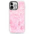 Bright Pink Onyx Marble Texture Phone Case iPhone 13 Pro Max / Impact Case,iPhone 14 Pro Max / Impact Case Blanc Space