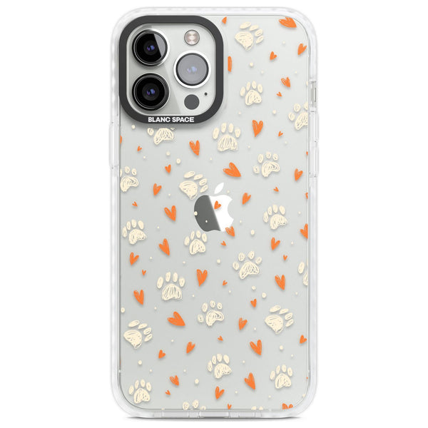 Paws And Hearts Pattern