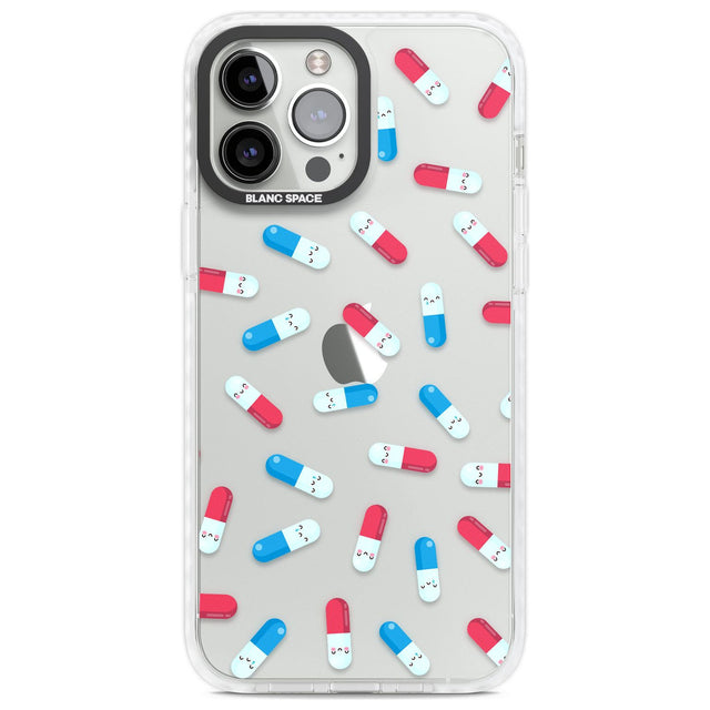 Kawaii Pill PatternPhone Case for iPhone 14 Pro Max