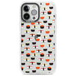 Minimalist Sushi Pattern Phone Case iPhone 13 Pro Max / Impact Case,iPhone 14 Pro Max / Impact Case Blanc Space