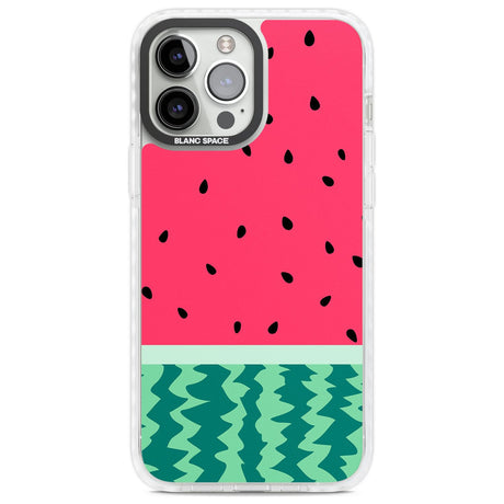 Full Watermelon Print Phone Case iPhone 13 Pro Max / Impact Case,iPhone 14 Pro Max / Impact Case Blanc Space
