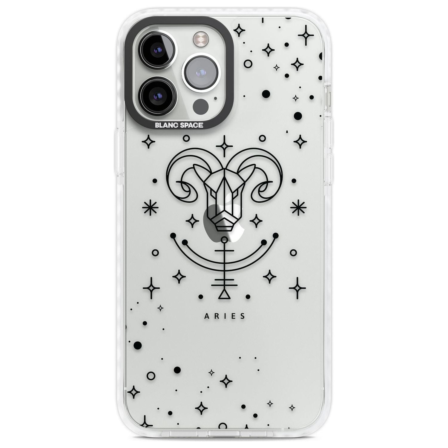 Aries Emblem - Transparent Design Phone Case iPhone 13 Pro Max / Impact Case,iPhone 14 Pro Max / Impact Case Blanc Space