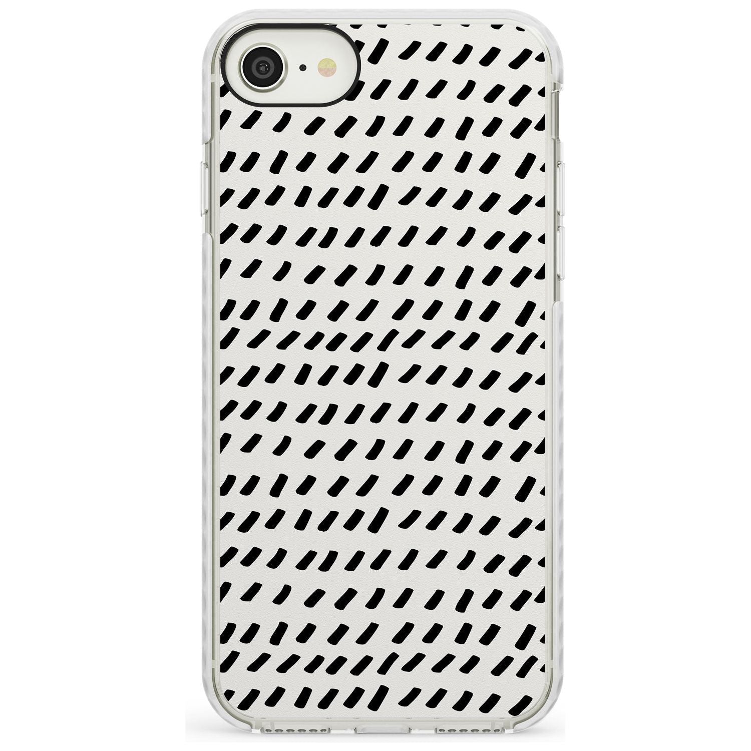 Hand Drawn Lines Pattern Impact Phone Case for iPhone SE 8 7 Plus