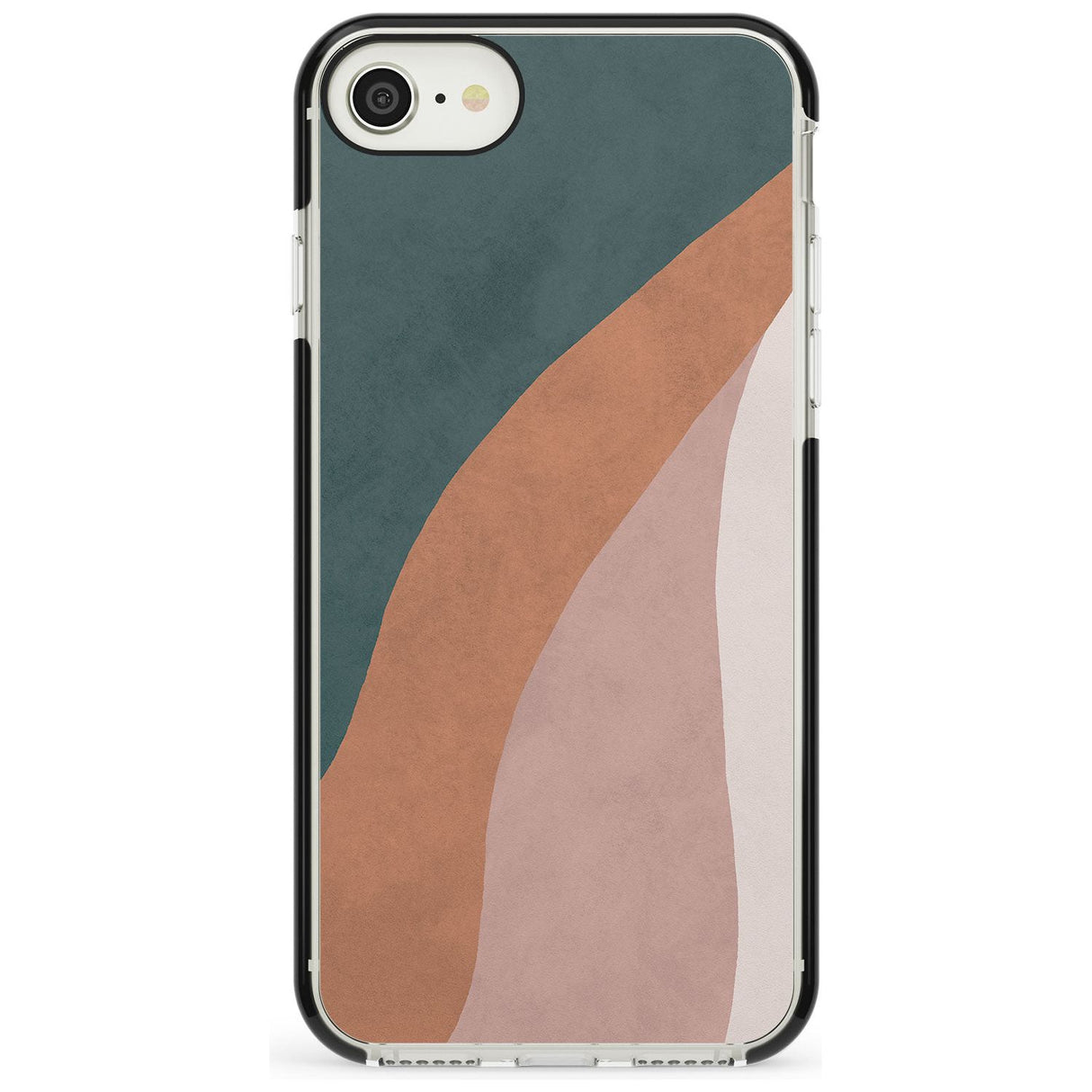 Lush Abstract Watercolour: Design #7 Black Impact Phone Case for iPhone SE 8 7 Plus