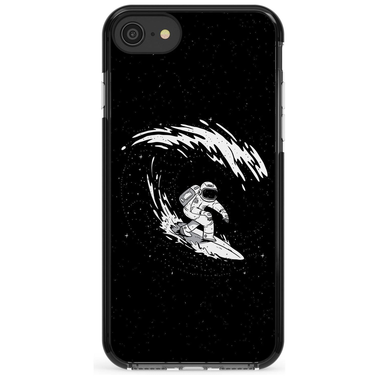 Surfing Astronaut Pink Fade Impact Phone Case for iPhone SE 8 7 Plus