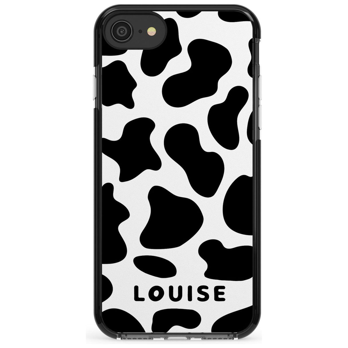 Custom Cow Print Pink Fade Impact Phone Case for iPhone SE 8 7 Plus