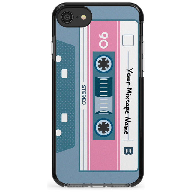 Retro Mixtape Pink Fade Impact Phone Case for iPhone SE 8 7 Plus