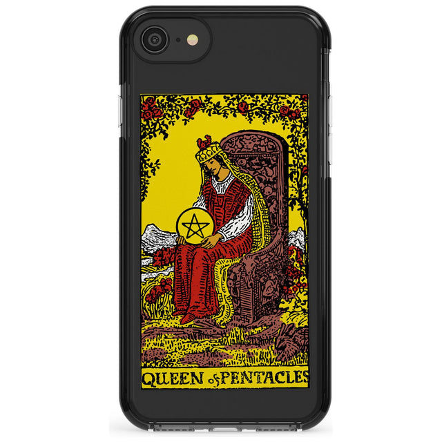 Queen of Pentacles Tarot Card - Colour Pink Fade Impact Phone Case for iPhone SE 8 7 Plus