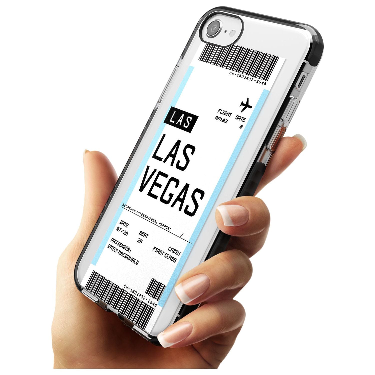 Las Vegas Boarding Pass iPhone Case   Custom Phone Case - Case Warehouse