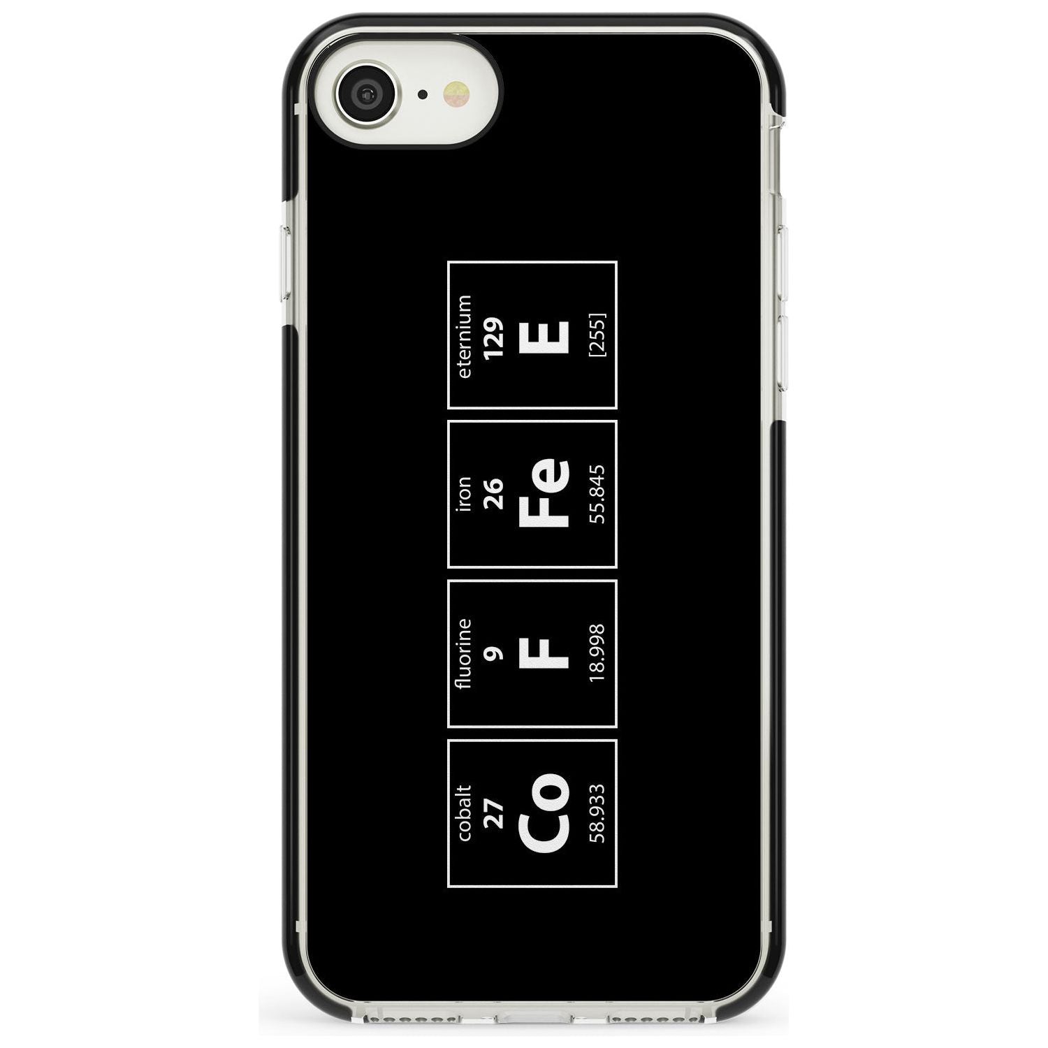 Coffee Element (Black) Black Impact Phone Case for iPhone SE 8 7 Plus