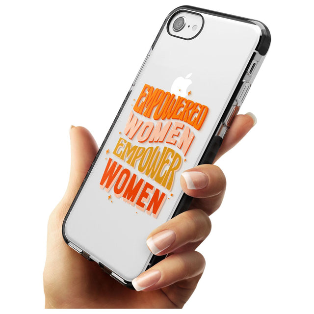 Empowered Women Black Impact Phone Case for iPhone SE 8 7 Plus
