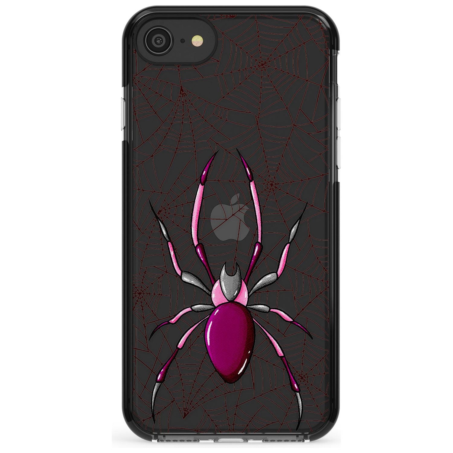 Arachnophobia Black Impact Phone Case for iPhone SE 8 7 Plus