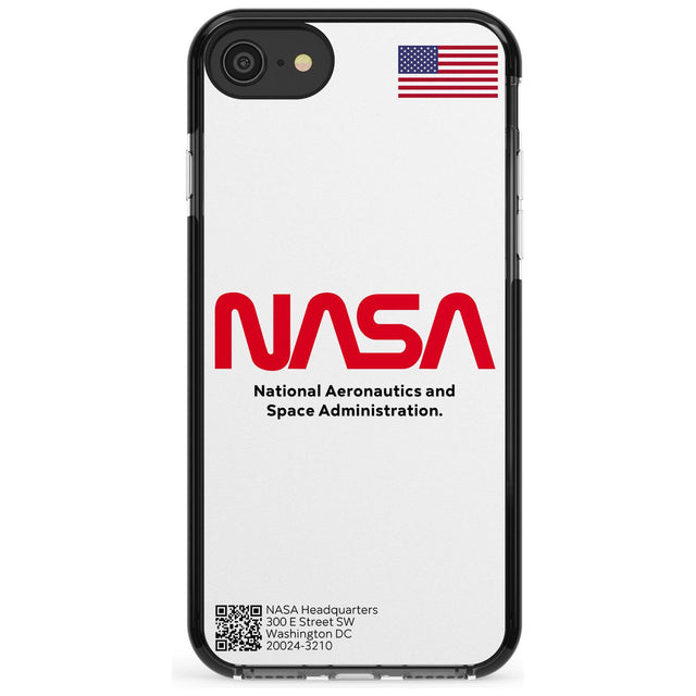 NASA The Worm Black Impact Phone Case for iPhone SE 8 7 Plus