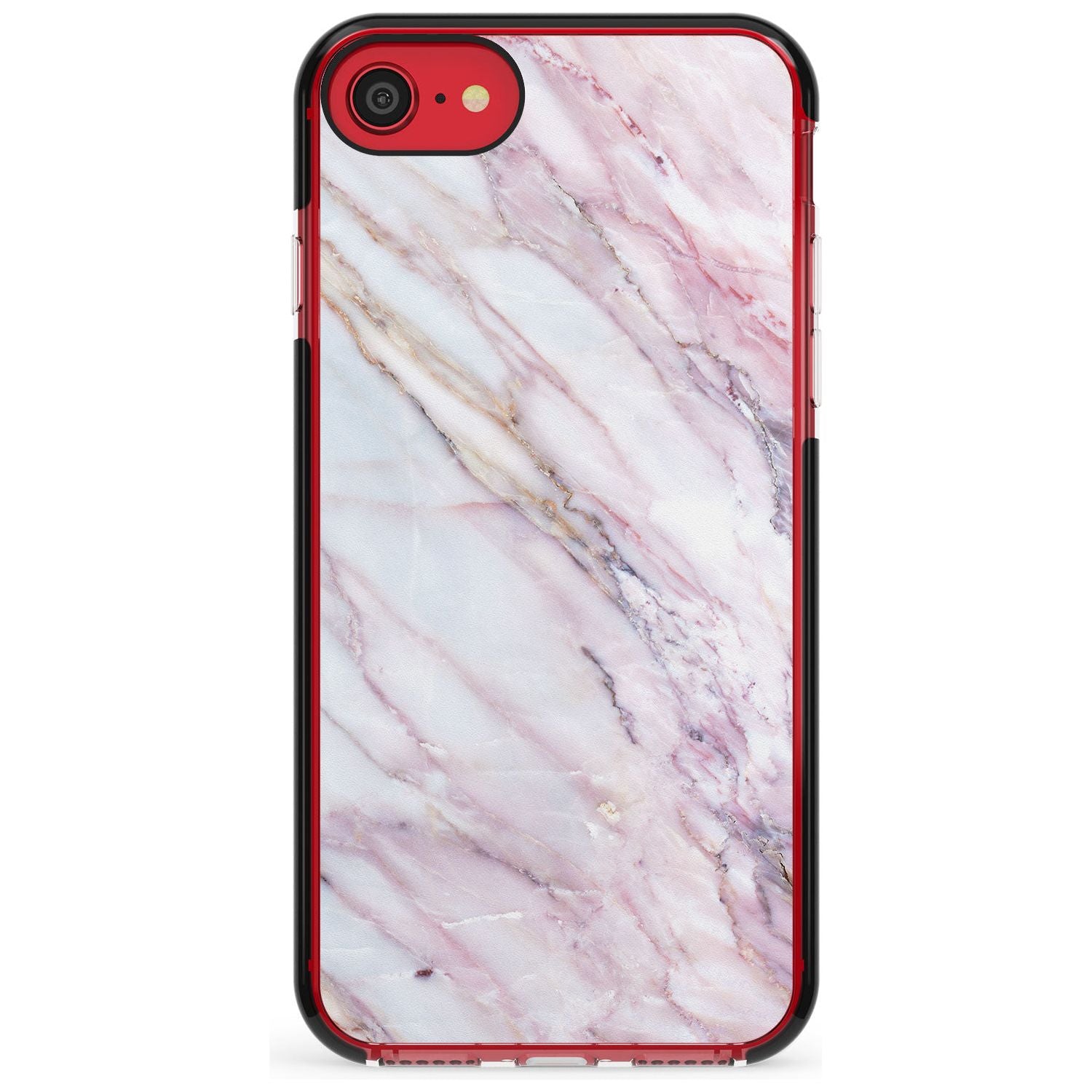 White, Pink & Purple Onyx Marble Texture Pink Fade Impact Phone Case for iPhone SE 8 7 Plus