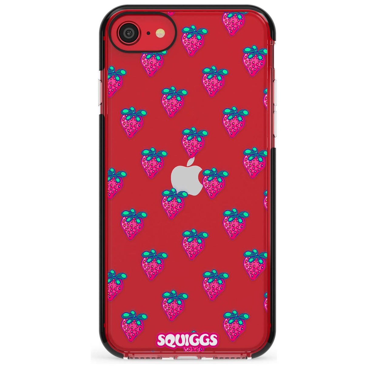 Strawberry Patch Pink Fade Impact Phone Case for iPhone SE 8 7 Plus