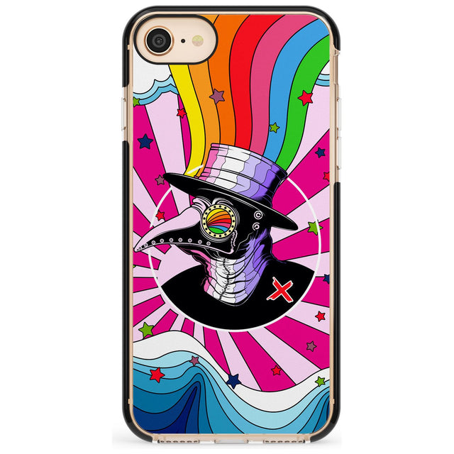 Plague Doctor Passion Pink Fade Impact Phone Case for iPhone SE 8 7 Plus