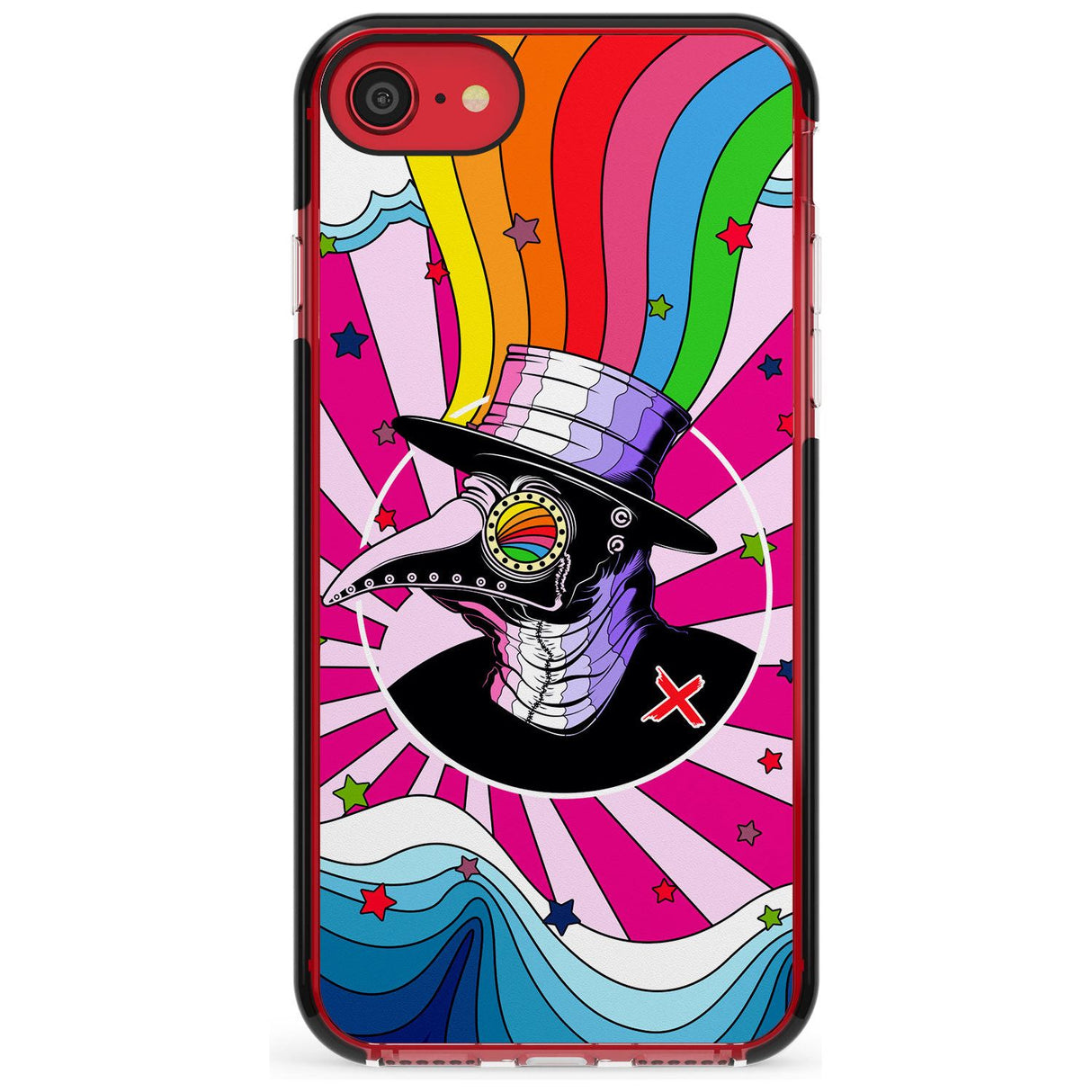 Plague Doctor Passion Pink Fade Impact Phone Case for iPhone SE 8 7 Plus