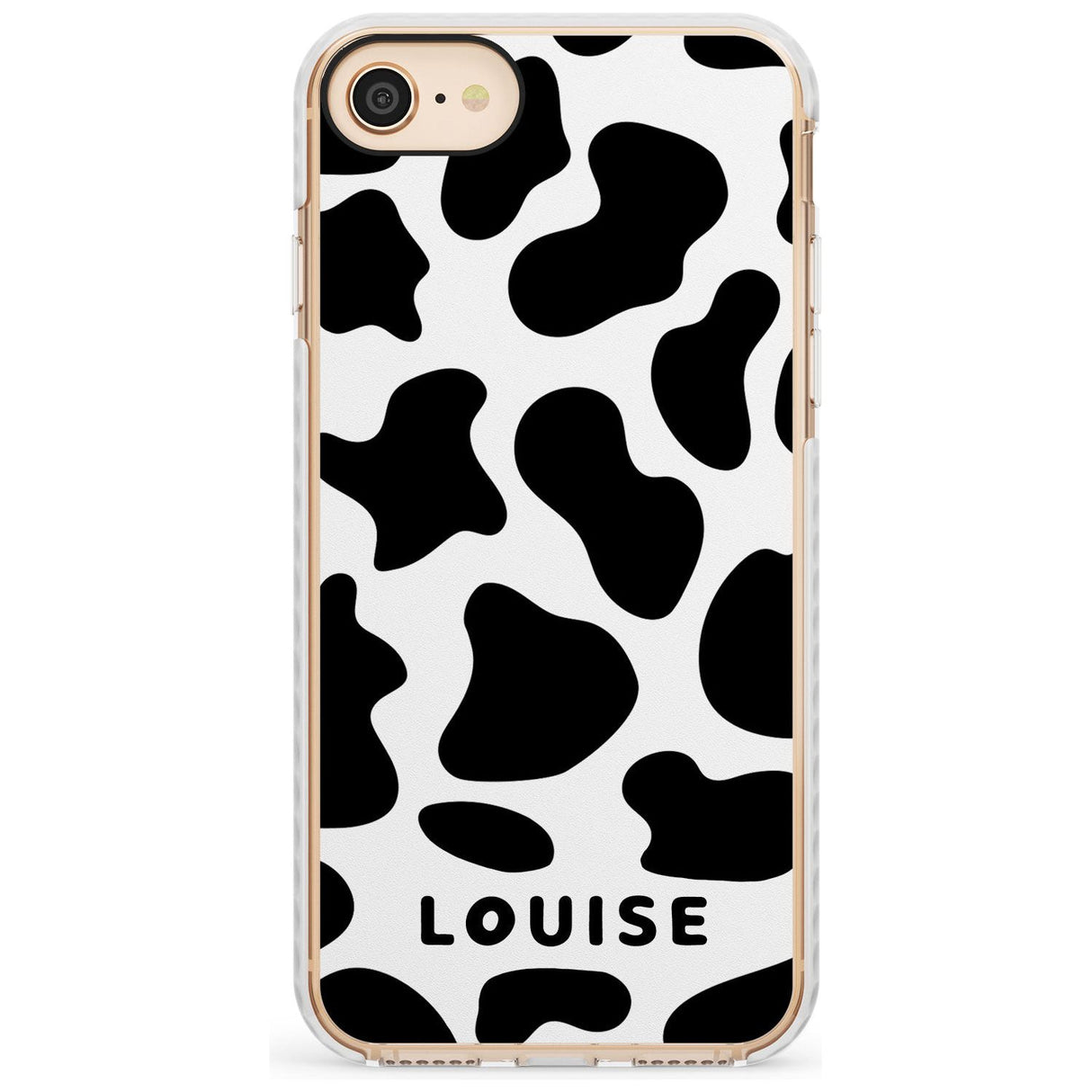 Custom Cow Print Slim TPU Phone Case for iPhone SE 8 7 Plus