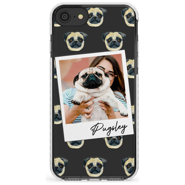 Pug - Custom Dog Photo Slim TPU Phone Case for iPhone SE 8 7 Plus