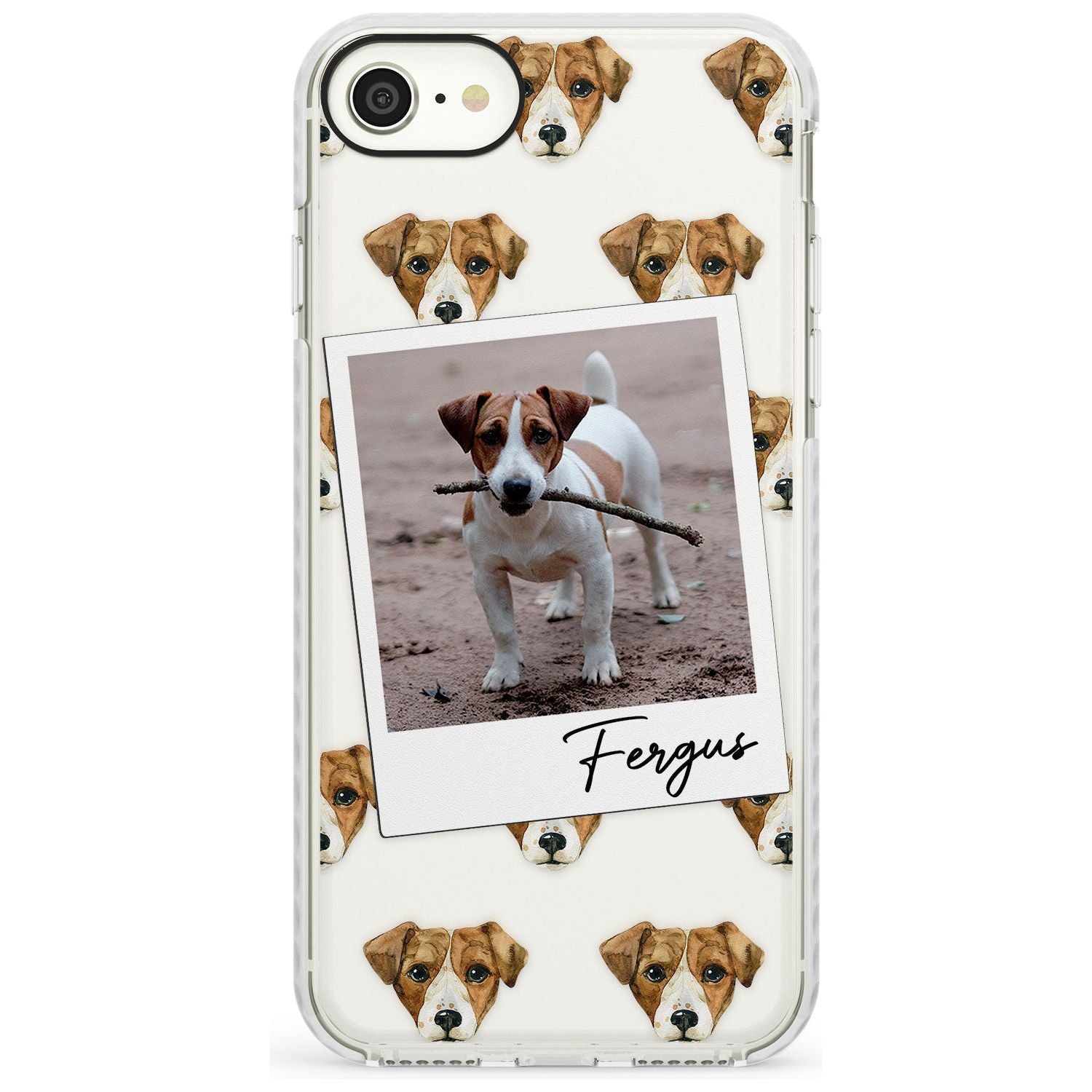 Jack Russell - Custom Dog Photo Slim TPU Phone Case for iPhone SE 8 7 Plus