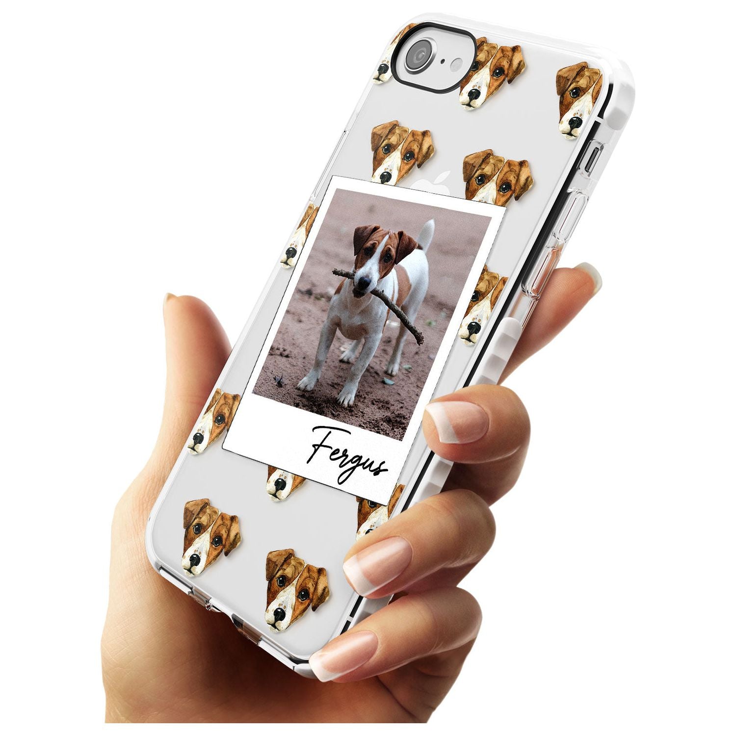Jack Russell - Custom Dog Photo Slim TPU Phone Case for iPhone SE 8 7 Plus