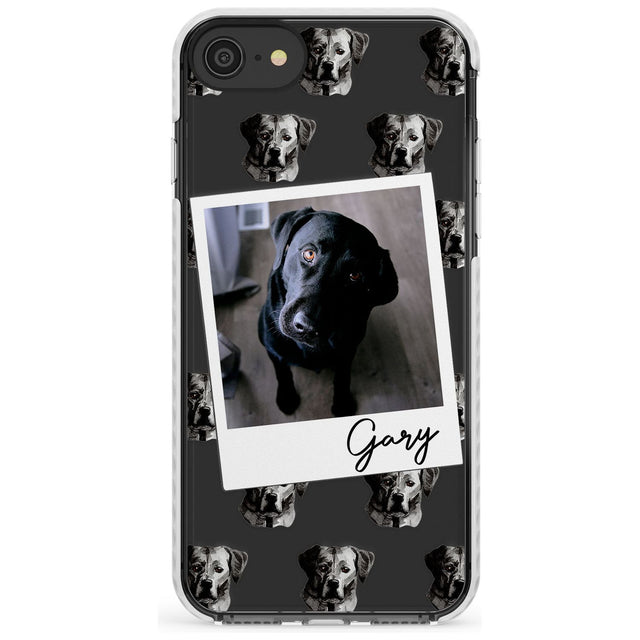 Labrador, Black - Custom Dog Photo Slim TPU Phone Case for iPhone SE 8 7 Plus